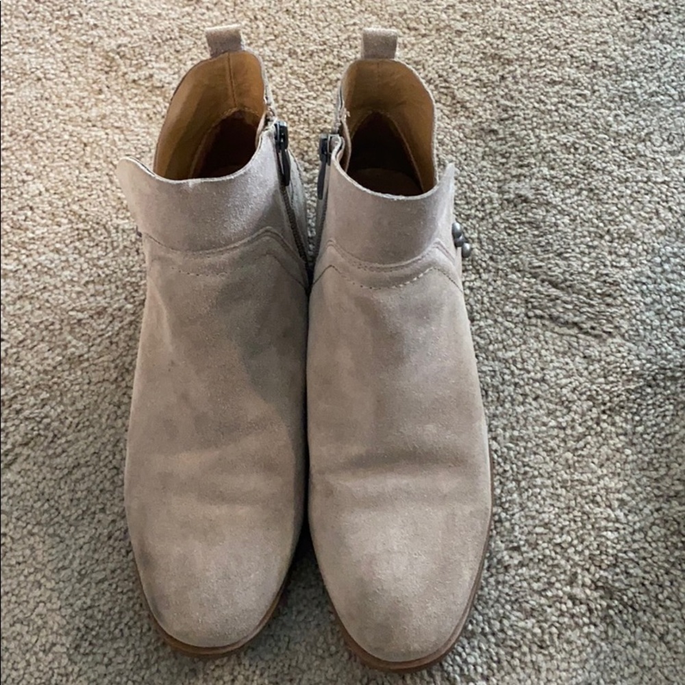 Tan Franco Sarto Booties, Size 8.5